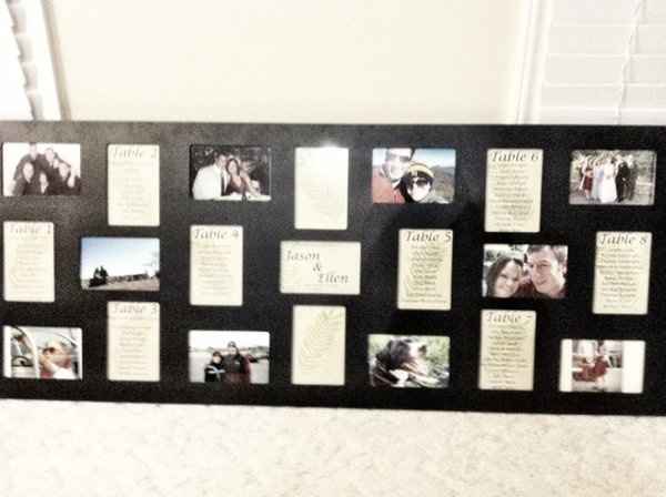 Seating Chart Wedding Easel
