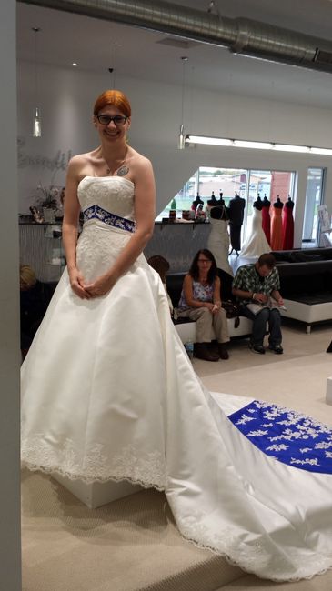 She's home!! And a request for dress porn.