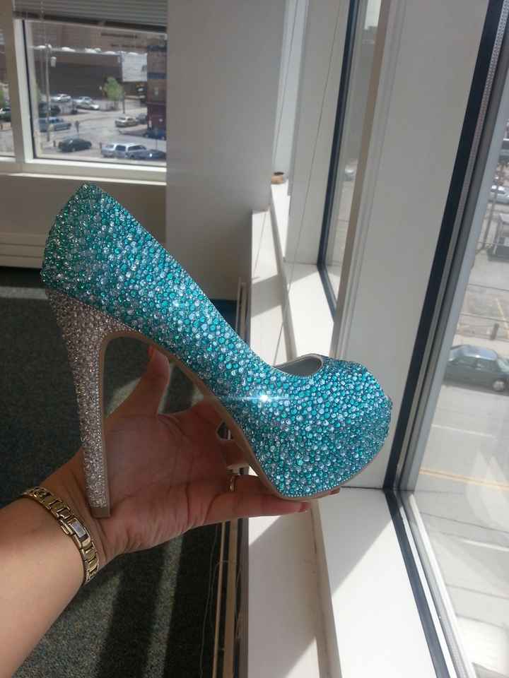 Working on my shoes **pic**