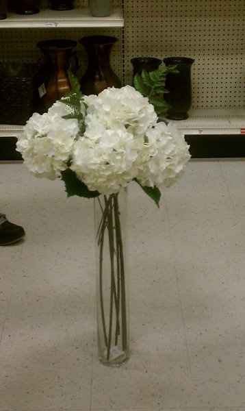 Center Piece....One stem Hydrangea???
