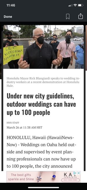 Early May '21, Hawaii Wedding, Covid Jitters - 1