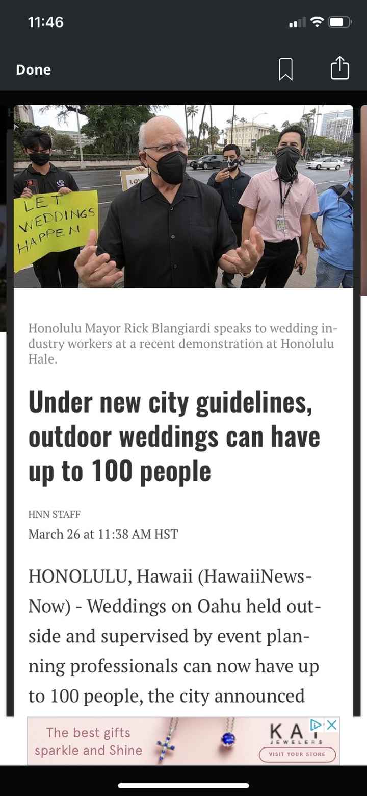 Early May '21, Hawaii Wedding, Covid Jitters 1