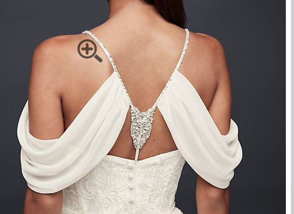 How to decrease look of back/under arm fat in a strapless gown? 3