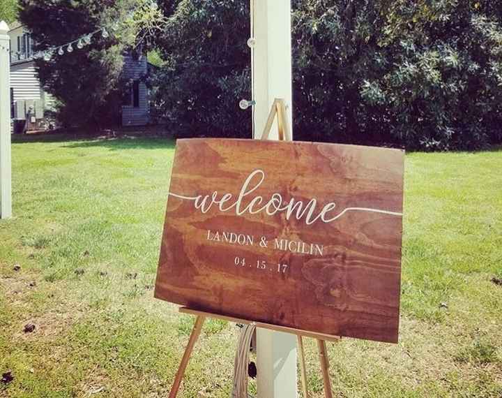 Has anyone DIY'ed a welcome sign?