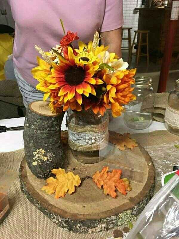 rustic wedding centerpiece