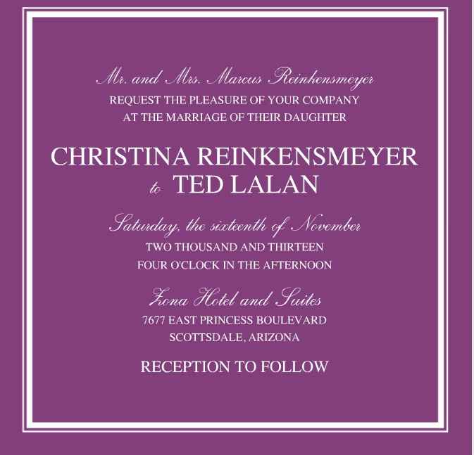 November 2013 Brides/Grooms Check IN!