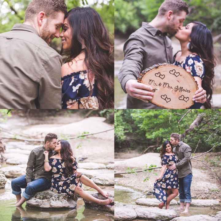 Engagement photos are in