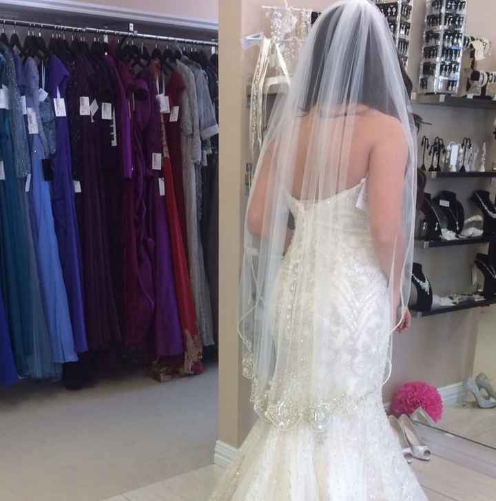 Any brides NOT wearing a cathedral veil?