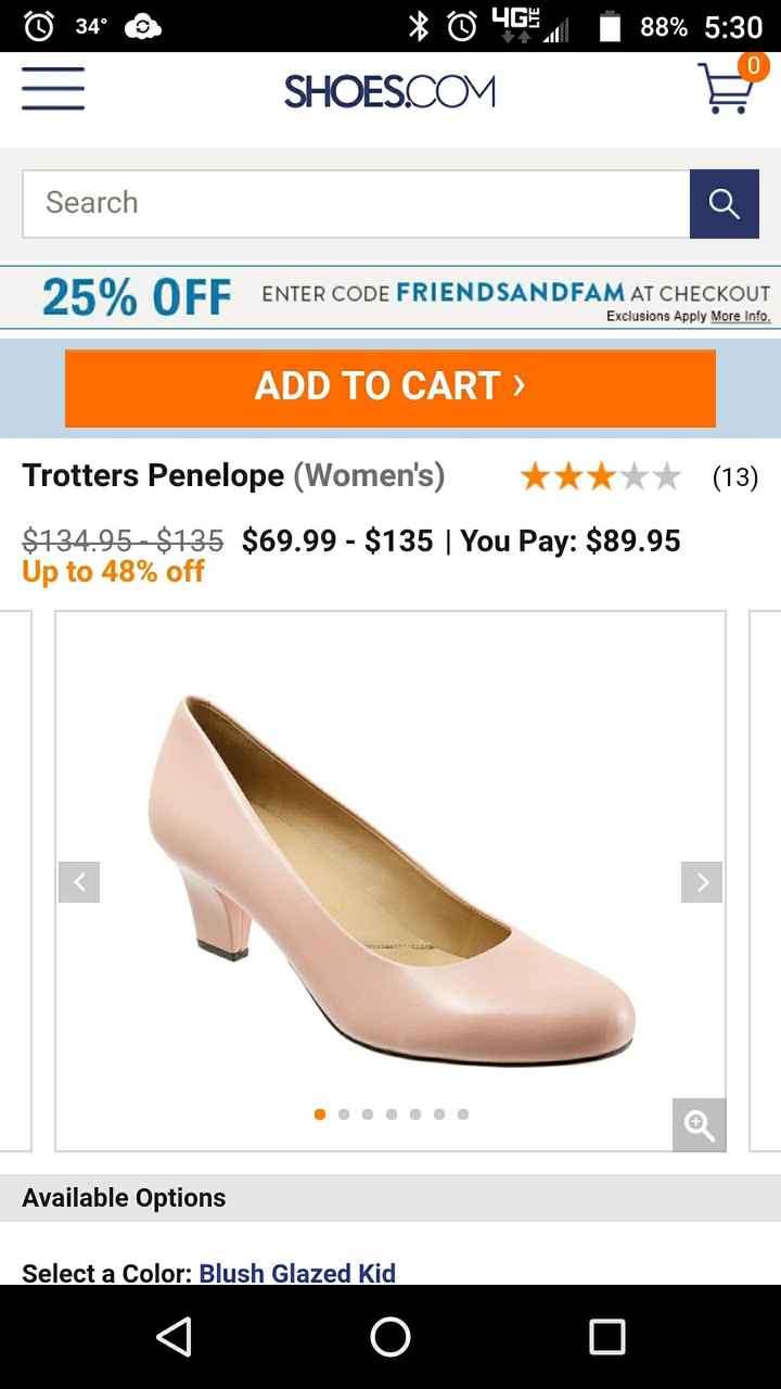 I bought my wedding shoes!