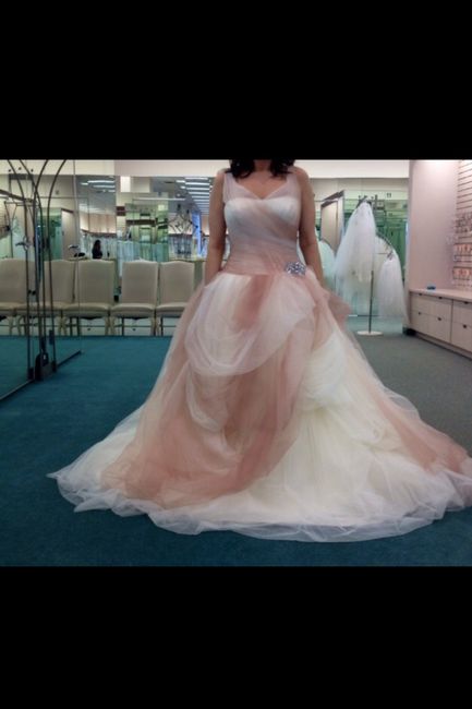 Non-white wedding dress