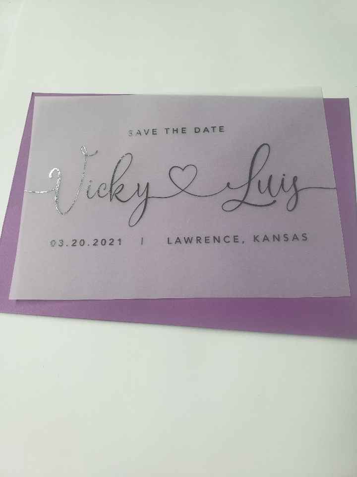 How much in advance do you send out Save the dates mine finally arrived today - 1
