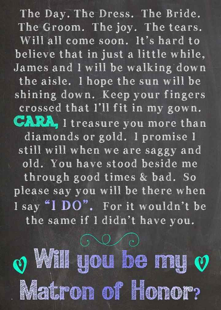 will you be my bridesmaid / maid of honor cards.
