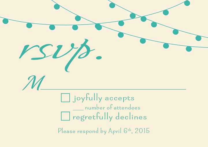 SHOW ME YOUR : Wedding Invitations / RSVP Cards!