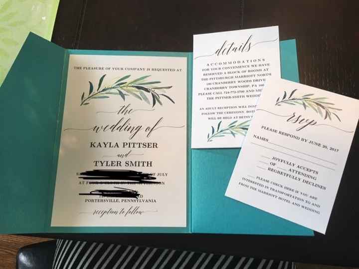Wedding invitations
