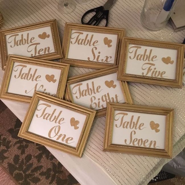 Table Number Inspiration