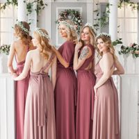 Trying to find right colored tie to match dresses - 1