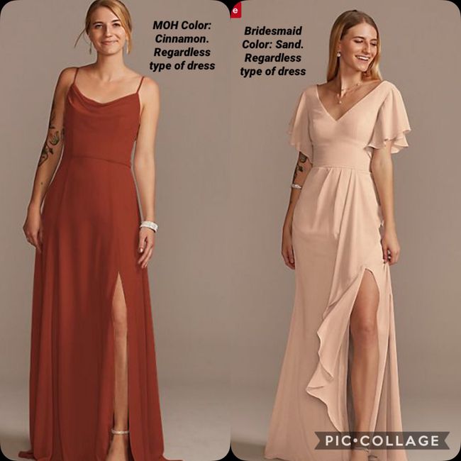Can’t decide on bridesmaid dresses. Help!!! 5