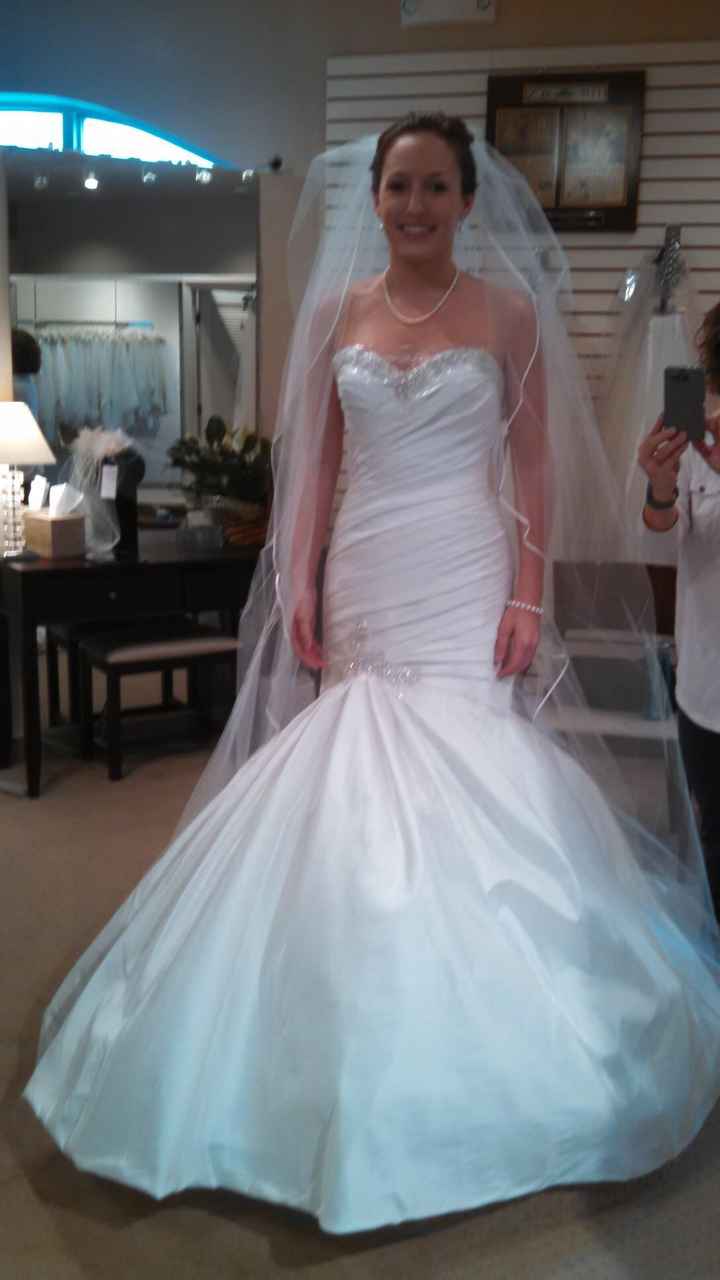 What is the material/fabric of the wedding dress you chose?