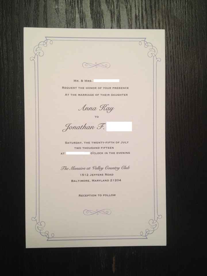 Wedding Invitations!!