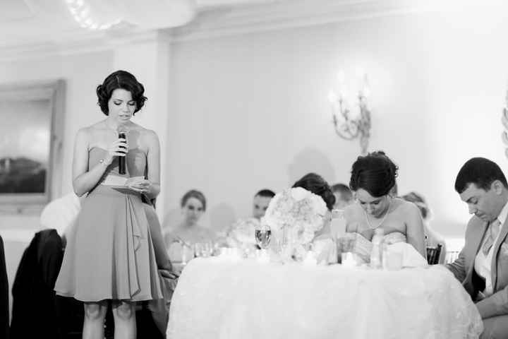 Toasts at your reception: Who is making them?