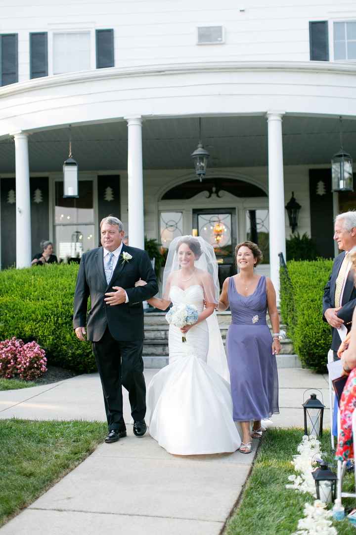 Both parents walk me down the aisle?