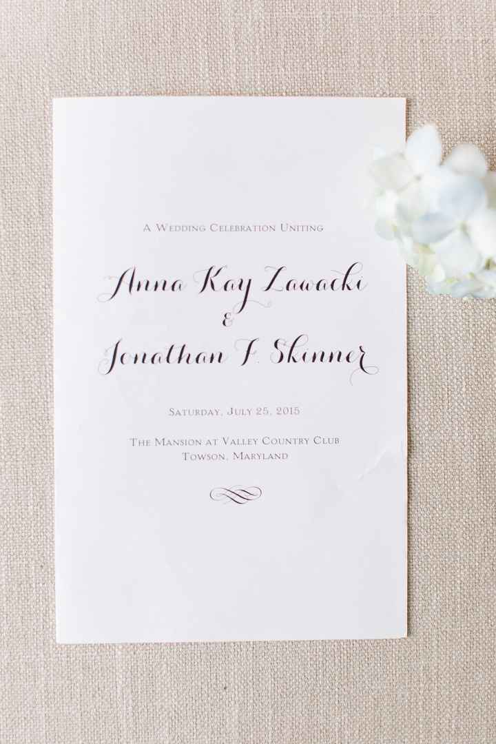 Wedding Program