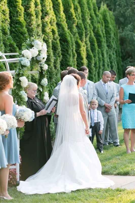 where do bride & groom stand during readings?