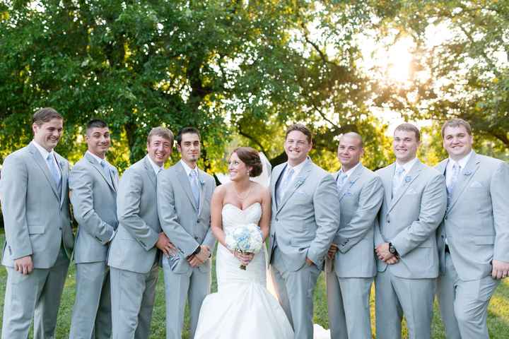 Grey suits!