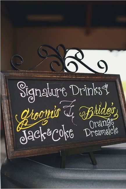 Name for signature drink