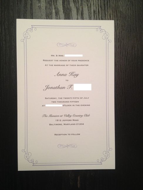 Wedding Invitations!!