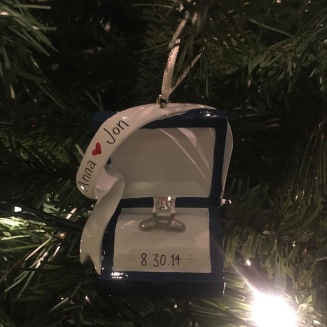 Engagement Christmas ornaments!