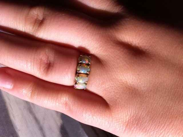 Tried to revive an old thread, but it wouldn't post...so Show me your nontraditional engagement ring