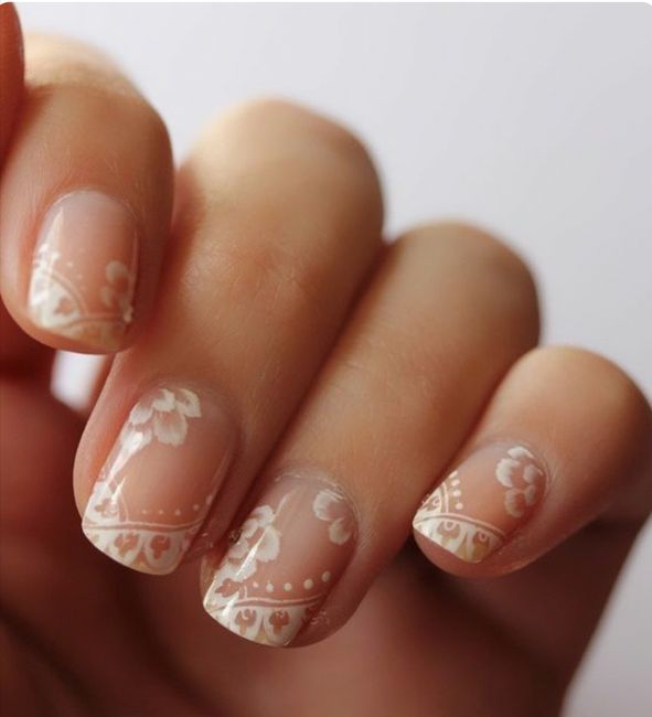 Wedding day nails - 1