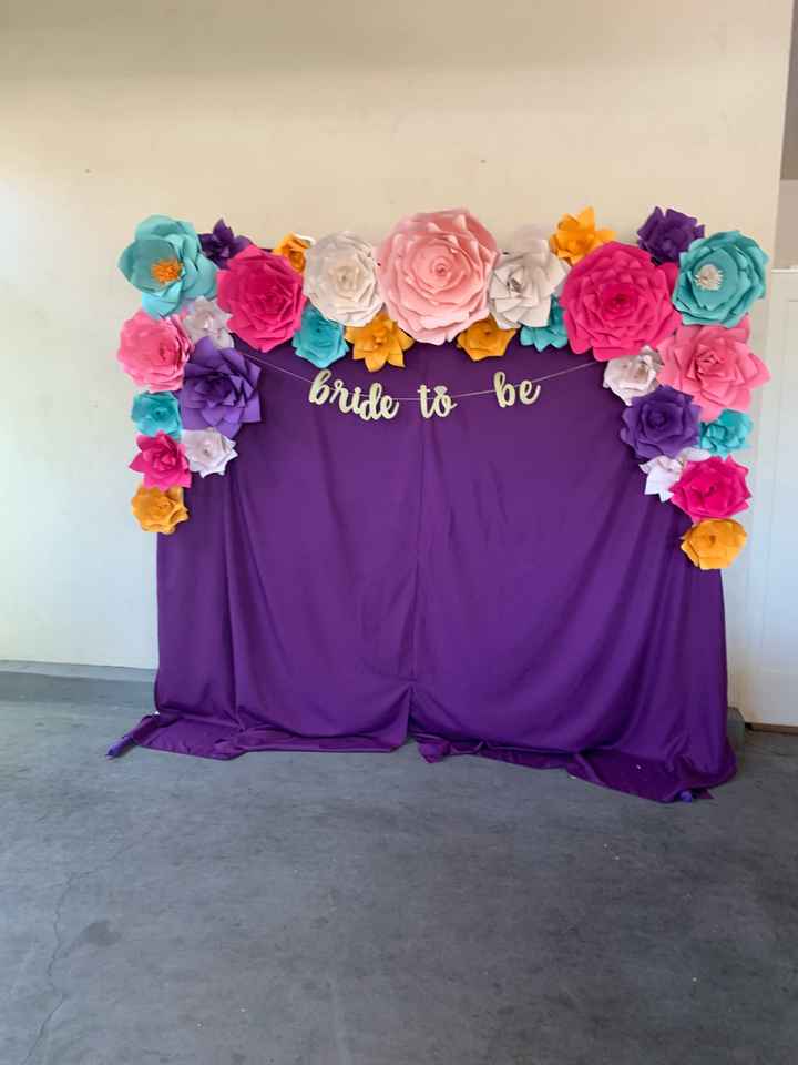 Giant Paper Flower Ceremony Backdrop How To Hang It Suggestions Please Weddings Do It Yourself Wedding Forums Weddingwire Created by kerry ann stokes. giant paper flower ceremony backdrop