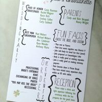 Wedding Program Dilemma