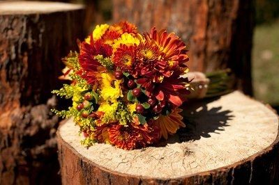 Fall wedding flowers