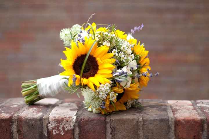Flowers That Go With Sunflowers Weddings Do It Yourself Wedding Forums Weddingwire