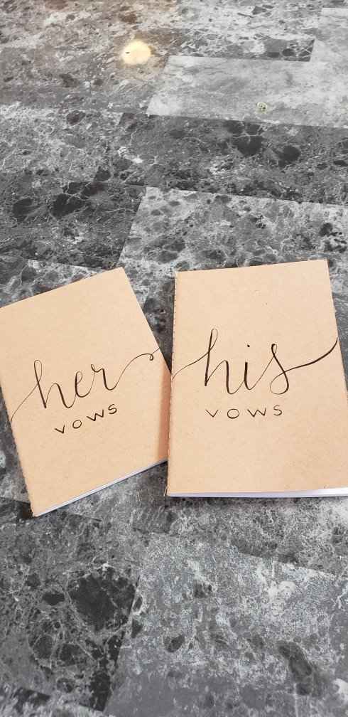 Matching champagne flutes and vow book - 1