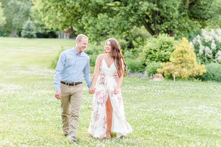 Same dress for engagement photos and rehearsal dinner? - 1