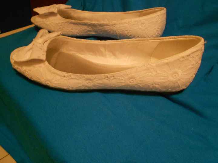Second thoughts about wedding shoes update in comments