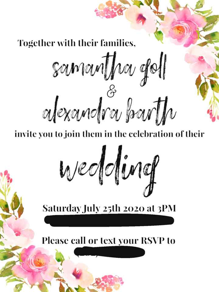 Thrilled with our super budget friendly invites! - 1