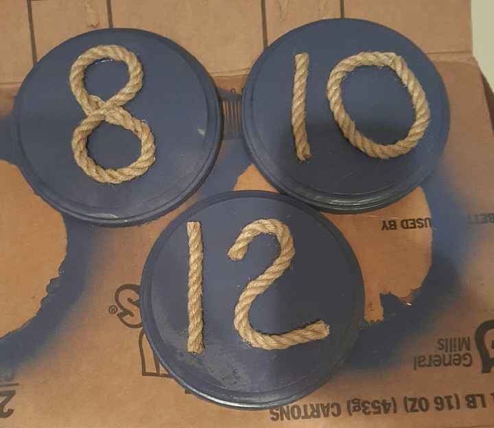 Table numbers! Show me yours!!