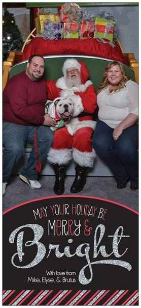 Our Christmas Cards (Totally Wedding Related)