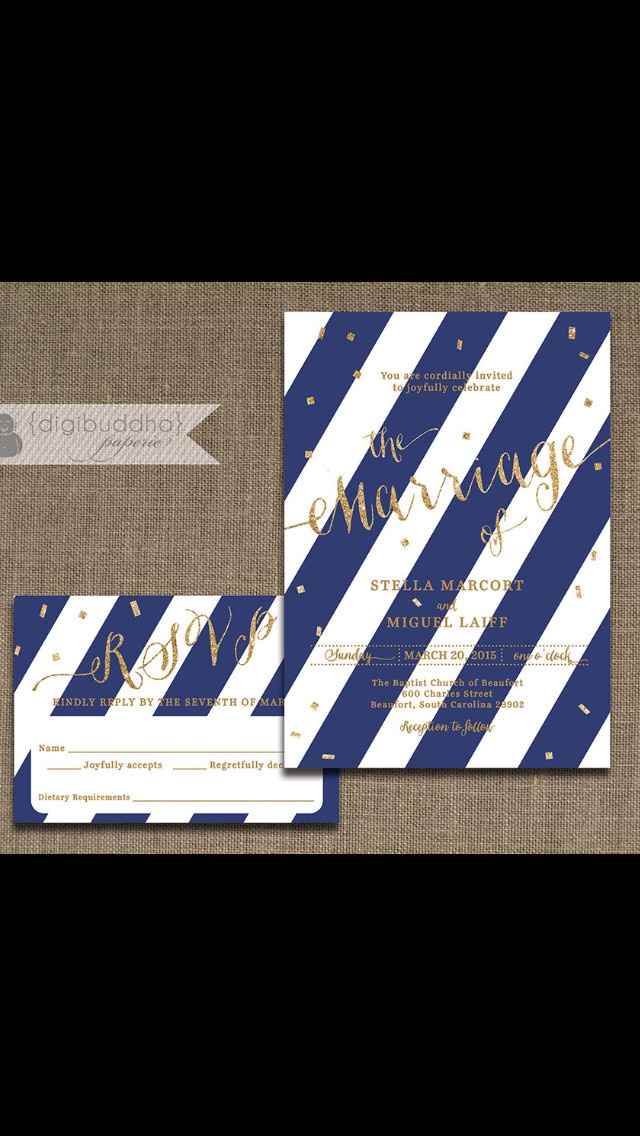 STDs & Invites - Too matchy?