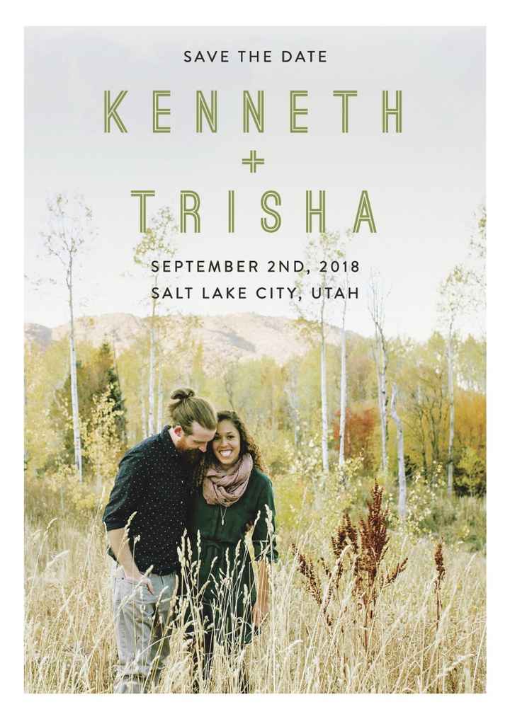 Our save the dates