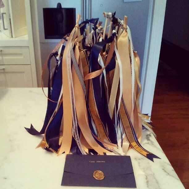 Made me some ribbon wands!