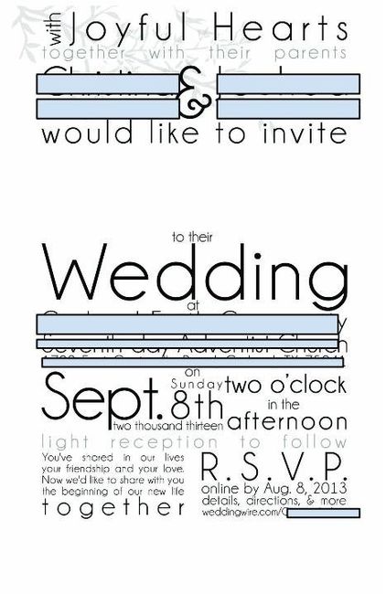 calling all the brides with DIY invites!!!