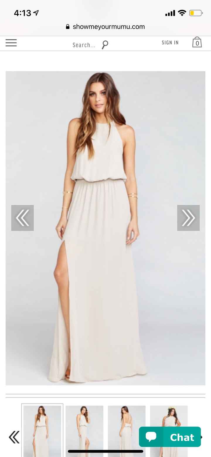 What bridesmaids colors in a neutral color would not clash with my champagne colored dress? - 2