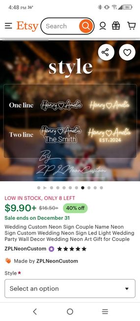 Help Me Choose the Perfect Custom Neon Sign for Our Wedding! - 1