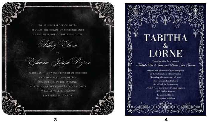 Which invite would you consider more "elegant"?